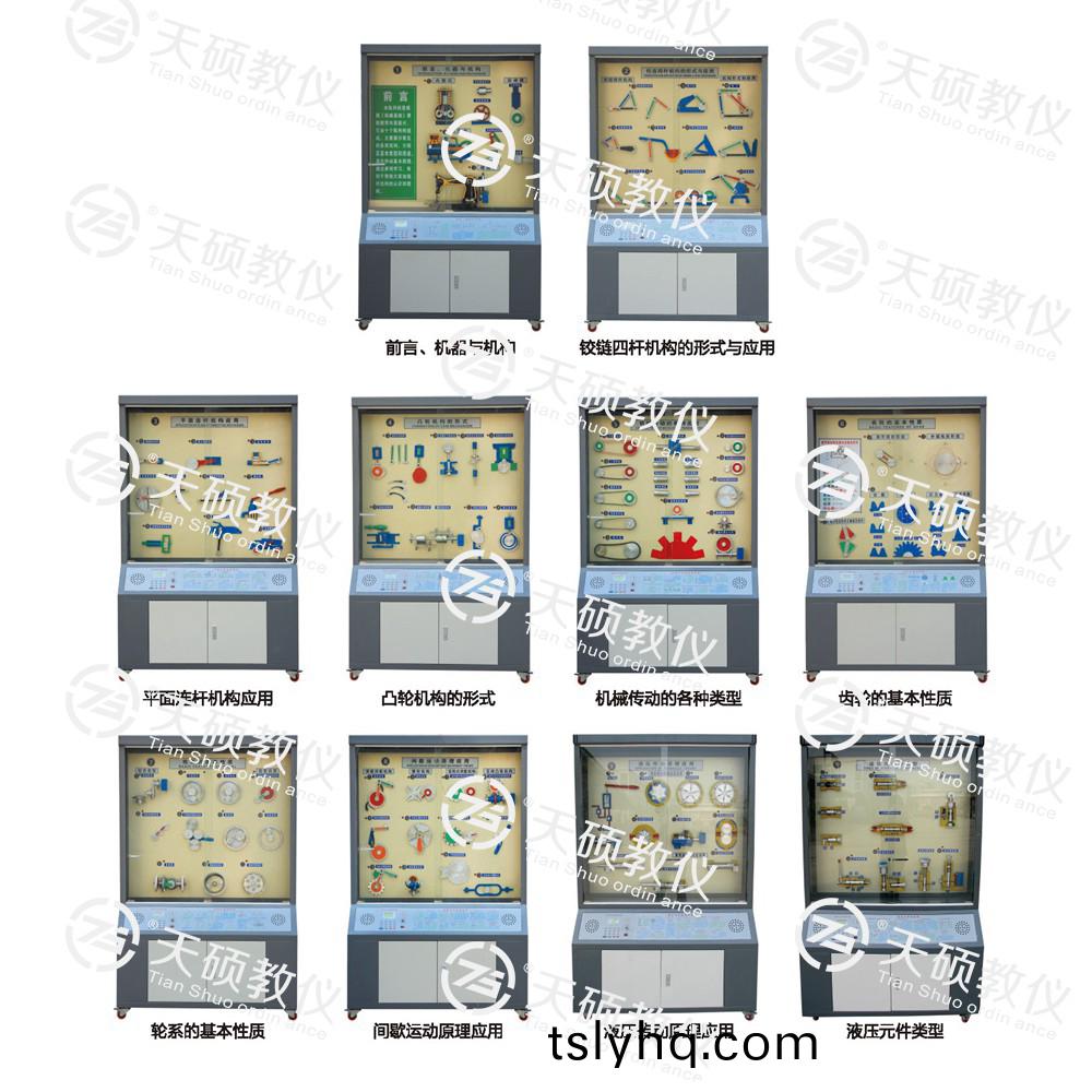 TSSMB-1型 機械基礎(chu)陳列櫃(gui)（10箇分櫃(gui)，帶智(zhi)能語(yu)音(yin)講解(jie)）