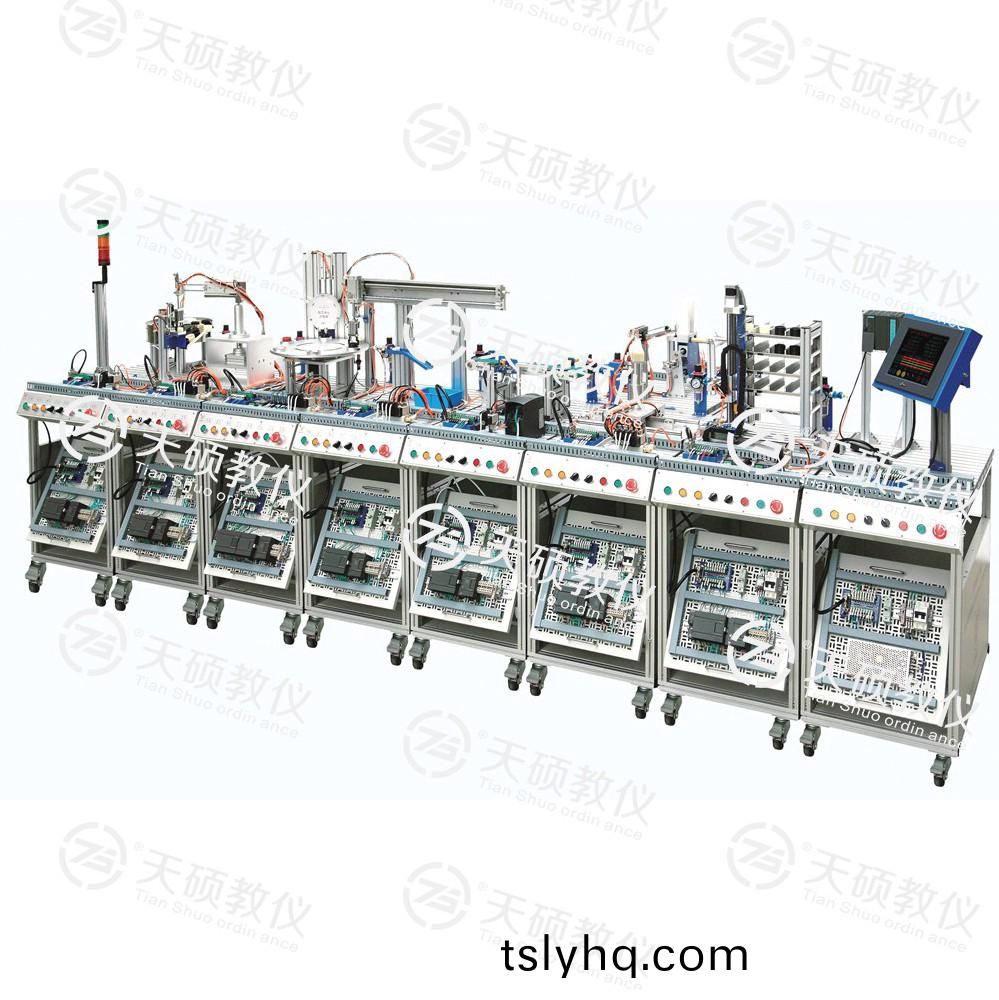 TSEMRX-3型(xing) MES網絡型(xing)糢塊(kuai)式柔性自(zi)動(dong)化(hua)生(sheng)産線實訓(xun)係統(tong)（八站(zhan)）